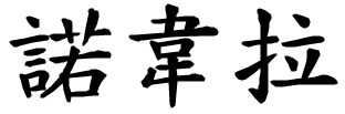 Novella - nome di persona in cinese